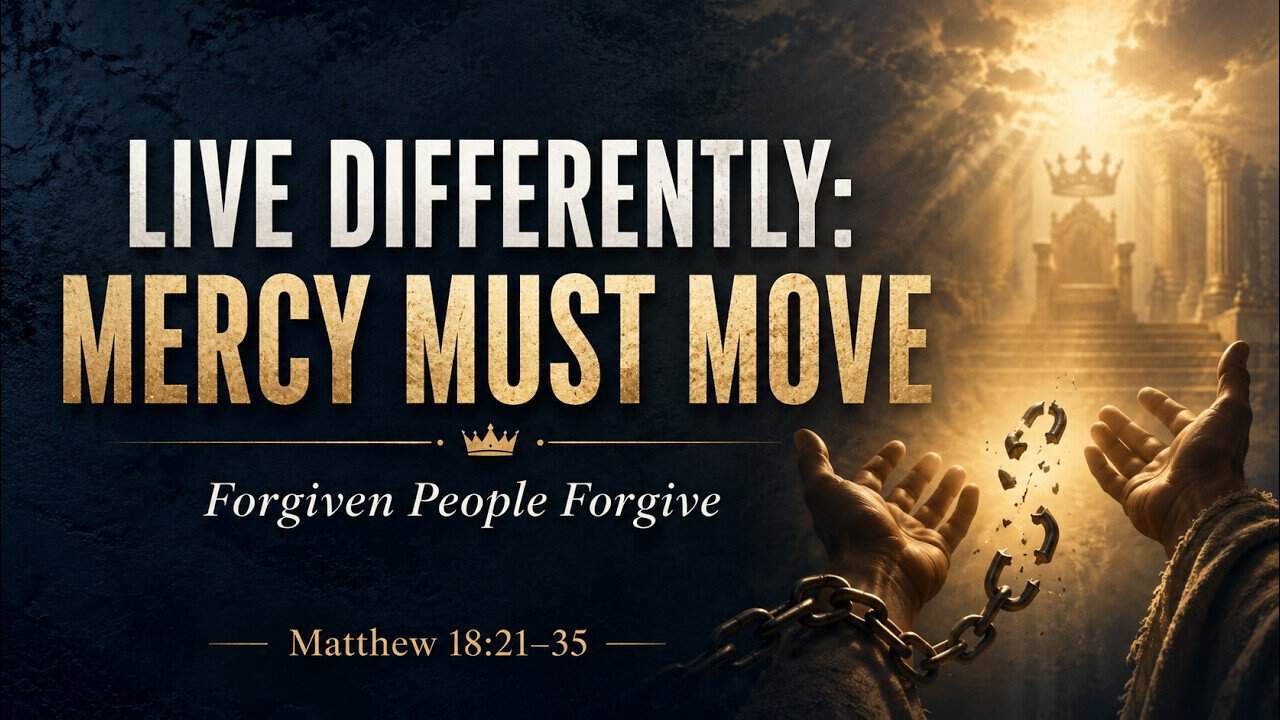 Flame sermon artwork for Live Differently: Mercy Must Move