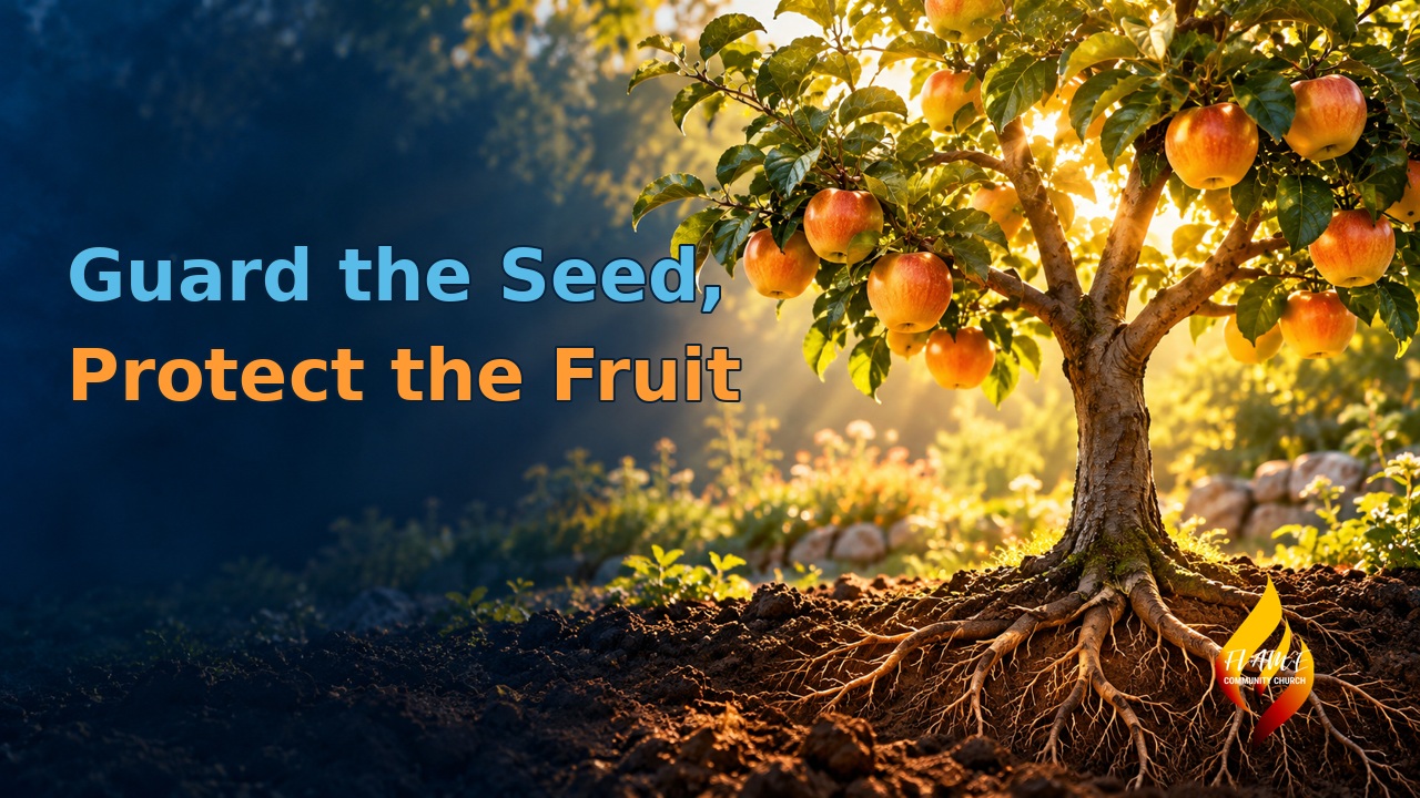 Guard the Seed, Protect the Fruit sermon artwork